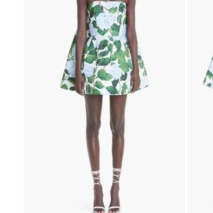SOLD🟢NWT Oscar De La Renta Hydrangea Dress Rare Silk Faille  Dress